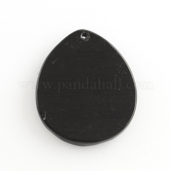天然石オブシディアンペンダント  染め  43~58x35~42x5~7mm  穴：2.5mm&nbsp;G-S139-13
