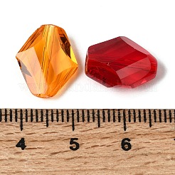 K9ガラス  模造オーストリアクリスタルビーズ  グレードAAA  多面カット  菱形  ミックスカラー  14~14.5x12x5~7mm  穴：0.9~1mm&nbsp;SWAR-F080-12x14mm-M