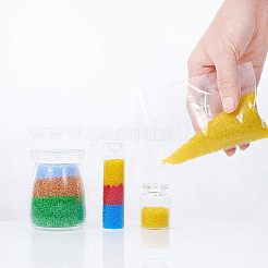 FGB 12/0 透明ガラスシードビーズ  グレードA  ラウンド  透明  2x1.5mm  穴：0.8mm  約11200個/袋&nbsp;SEED-OL0001-01-02