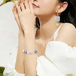 10 個 5 色不透明アクリルビーズ  花と蝶の立方体  ミックスカラー  14x14x14mm  穴：4mm  2個/カラー&nbsp;SACR-YW0001-90