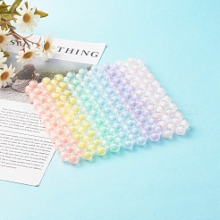 6色透明アクリルカボチャビーズカップマット  正方形  カラフル  152x152x10.5mm&nbsp;AJEW-CM00001