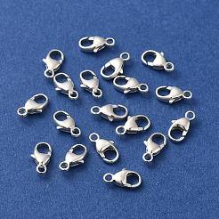925スターリングシルバーカニカン  オーバル  銀  8x4x2mm  穴：1.2mm&nbsp;STER-G040-05A