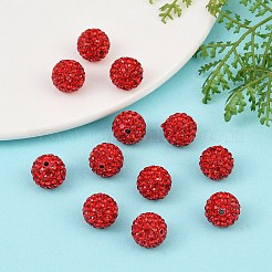 樹脂粘土ラインストーンビーズ  グレードA  ラウンド  PP 15  ライトシャム  12mm  穴：1.8mm  pp15（2.1~2.2mm）&nbsp;RB-C1438-12mm-A21