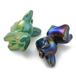 UVメッキアクリルパーツ  鹿  ミックスカラー  39x28x32mm  穴：2.6mm&nbsp;PACR-Q008-21