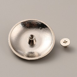 アロイ＆ターコイズクラフトソリッドスクリューリベット  鉄パーツ  花柄とフラットラウンド  DIYの荷物とハードウェアアクセサリー用  ブラック  30x8.5mm  穴：2.5mm&nbsp;FIND-WH0127-88A