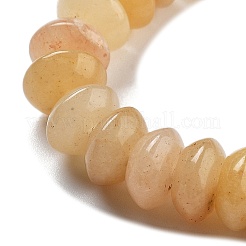天然石トパーズ翡翠ビーズ連売り  ソーサービーズ  10x5mm  穴：0.7mm  約40個/連  8.19''~8.54''（20.8~21.7センチメートル）&nbsp;G-P559-A03-02