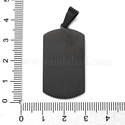 304ステンレスペンダント  長方形のチャーム  マット  ミックスカラー  36.5x20x2.5mm  穴：9.5x5.3mm&nbsp;STAS-G346-46M
