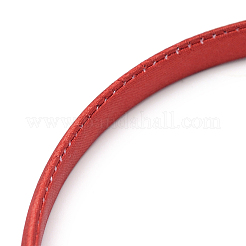 単純なプラスチックヘアバンドのパーツ  歯抜け  布で覆わ  レッド  120mm  9.5mm&nbsp;LS-OHAR-Q275-04H