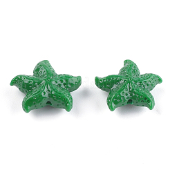 合成サンゴビーズ  染め  ヒトデ/海星  ミックスカラー  14x16x6mm  穴：1mm&nbsp;CORA-S026-08