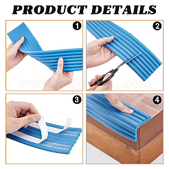 発泡断熱綿衝突防止ストリップ  家具の角に  藤紫色  2050x74x6.5mm&nbsp;DIY-WH0591-154D