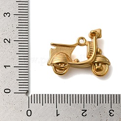 イオンプレーティング（IP）304ステンレスペンダント  電気自動車の魅力  18KGP本金メッキ  18x23x7.5mm  穴：1.2mm&nbsp;STAS-N103-39G
