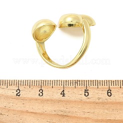 真鍮製カフリング  ハート  18KGP本金メッキ  24mm  内径：19.5mm&nbsp;RJEW-P149-03G