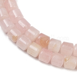 天然石ローズクォーツビーズ連売り  コラム  9.5~10x10~10.5mm  穴：0.8~1mm  約40個/連  15.31~15.35''（38.9~39センチメートル）&nbsp;G-G275-D09-10x10mm