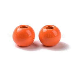 塗装合金ビーズをスプレー  ラウンド  ミックスカラー  4x3mm  穴：1.2mm&nbsp;PALLOY-K001-06