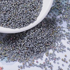 MIYUKIラウンドロカイユビーズ  日本製シードビーズ  （rr4557) vitrailマット  11/0  2x1.3mm  穴：0.8mm  約50000個/ポンド&nbsp;SEED-G007-RR4557