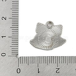 クリスマステーマ合金エナメルペンダント  プラチナ  クリスマス鐘  16x19x1.5mm  穴：1.8mm&nbsp;ENAM-Z020-02A