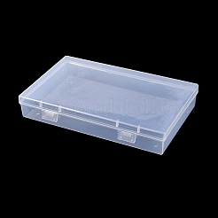 （不良品 処分セール：傷あり）透明プラスチック箱  長方形  透明  17.8x10.9x3cm&nbsp;CON-XCP0002-33