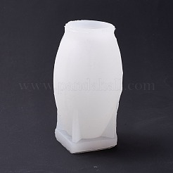 3d 女性の顔キャンドル食品グレード半身彫刻シリコン型  胸像彫刻 香り付きキャンドル型  レジン型  ホワイト  61x60x100mm  内径：35mm&nbsp;DIY-C027-01