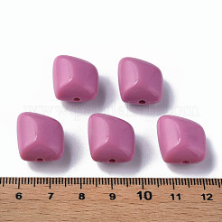 不透明なアクリルビーズ  ポリゴン  フラミンゴ  17.5x15.5x11mm  穴：2mm  約230個/500g&nbsp;MACR-S373-15A-A12