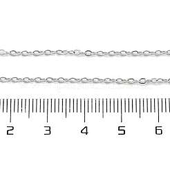 変色しない304ステンレススチールアズキチェーンネックレス、男性用、女性用  ステンレス鋼色  15.75インチ（40cm）&nbsp;NJEW-K245-014B