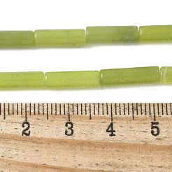 天然台湾ヒスイのビーズ連売り  コラム  13x4.5mm  穴：1.5mm  約29個/連  15.35''（39センチメートル）&nbsp;G-NH0041-A01-01