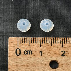 プレシオサ®クリスタルビーズ  チェコクリスタル  双円錐形(451 69 302 ロンデル)  ホワイトオパール 01000個  6mm  穴：1mm&nbsp;Y-PRC-BA6-01000