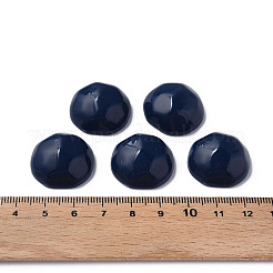 オペークアクリルカボション  多面カット  半円  プルシアンブルー  23x22x11mm  約140個/500g&nbsp;MACR-S373-138-A05