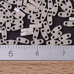 MIYUKIクォーターティラビーズ  日本製シードビーズ  2穴  （qtl2365)アンティークレースセイロン  5x1.2x1.9mm  穴：0.8mm  約480PCS /ボトル  10 G /ボトル&nbsp;SEED-JP0008-QTL2365
