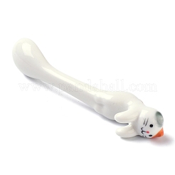 磁器猫動物ぶら下げスプーン  カラフル  109~111x22~23x28~29mm&nbsp;AJEW-A029-01A