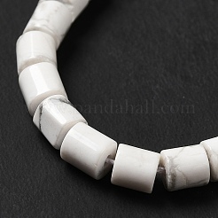 天然石ハウライトビーズ連売り  コラム  4x4mm  穴：0.9mm  約100個/連  15.35''（39センチメートル）&nbsp;G-I341-04