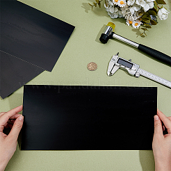 アルミシート  長方形  ブラック  305x153x1.5mm&nbsp;AJEW-WH0816-200B