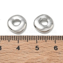 304ステンレススチールビーズ  ラウンド  ステンレス鋼色  10.5x11x4mm  穴：3~8mm&nbsp;SA-CBA1CA2-01P