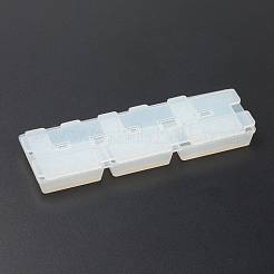 DIYスペースバーキーキャップシリコンモールド  ふた付き  レジン型  UVレジン用  エポキシ樹脂工芸品作り  ホワイト  151x46x15mm&nbsp;DIY-J006-01