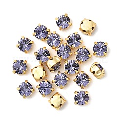 プレシオサ® マキシマ クリスタル 縫い付けカップ  チェコクリスタル  真鍮製爪付き台座付き  719 37 083 チャトン（丸）  ゴールドカラー  タンザナイト 20410個  ss19（4.4~4.6mm）&nbsp;X-PRC-SS19-20410-G