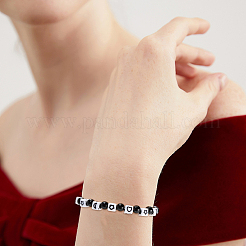 600個の不透明なアクリルビーズ  月/星/ハートの立方体  ホワイト  6x6x6mm  穴：3mm&nbsp;OACR-PA0001-28