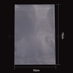 レクタングルセロハンのOPP袋  プラスチック製の鉄芯線ツイストタイ  透明  15x10cm&nbsp;DIY-PH0006-02-15x10
