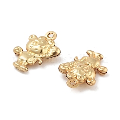 316サージカルステンレスペンダント  マウスチャーム  18KGP本金メッキ  17x12.5x4mm  穴：1mm&nbsp;STAS-B072-04G-01