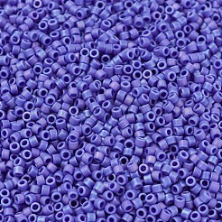 MIYUKIデリカビーズ  シリンダー  日本製シードビーズ  11/0  （db1597)マット不透明シアンブルーab  1.3x1.6mm  穴：0.8mm  約2000PCS /ボトル  10 G /ボトル&nbsp;SEED-JP0008-DB1597