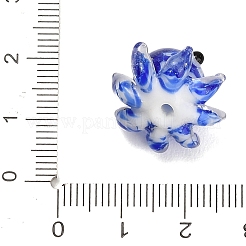 手作りランプワークビーズ  タコ  ミックスカラー  14.5~15x18.5~20x19~20.5mm  穴：1.6mm&nbsp;LA-CBA1426-01
