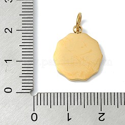 304ステンレススチールエナメルペンダント  ゴールドカラー  レッド  ポリゴンチャーム  17.5x14.5x1.5mm  穴：4mm&nbsp;STAS-A145-01C-G