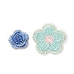 レース刺繍衣装アクセサリー  アップリケパッチ  ミシンクラフト装飾  混合形状  ミックスカラー  28~65x28~71x1~11mm&nbsp;DIY-XCP0002-35