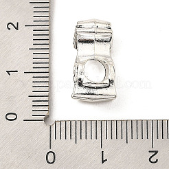 チベット風合金ヨーロピアンビーズ  大穴ビーズ  羊  アンティークシルバー  16.5x11x8mm  穴：5mm  約343個/1000g&nbsp;FIND-E041-14AS