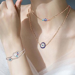 20 個合金アイチャームコネクタ盛り合わせナザールボンジュウコネクタ混合形状アイチャームペンダントジュエリーネックレスブレスレットイヤリング製造工芸品  プラチナ·ゴールデン  13~32x7~15mm&nbsp;JX219A