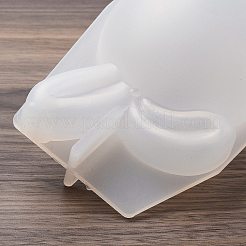イースターのDIYキャンドル作り  レジン型  UVレジン用  エポキシ樹脂工芸品作り  ホワイト  兎  100.5x71.5x65mm  内径：43.5mm&nbsp;SIMO-M045-05B