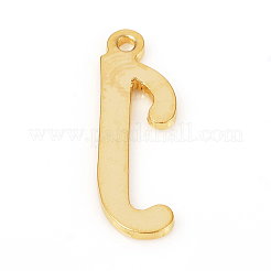 ステンレスペンダント201個  レーザー切断  文字L  ゴールドカラー  文字.j：16.5x5x1.2mm  穴：1mm&nbsp;STAS-L244-04J-G