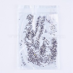 ガラスラインストーンフラットバックカボション  バックメッキ  多面カット  半円  タンザナイト  ss4  1.5~1.6x1mm  約1440個/袋&nbsp;RGLA-S002-04SS-06