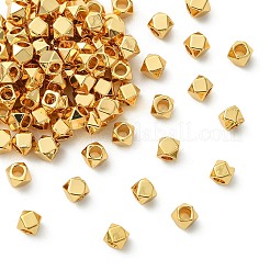 シェグレイスの真鍮ビーズ  カドミウムフリー＆ニッケルフリー＆鉛フリー  ポリゴン  18KGP本金メッキ  3x3x3mm  穴：1.6mm&nbsp;XGRPCN377-236G