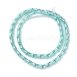 電気メッキガラスビーズセット  竹  アクアマリン  8x4.5mm  穴：0.8mm  約50個/連  15.75''（40センチメートル）&nbsp;EGLA-Q128-13J