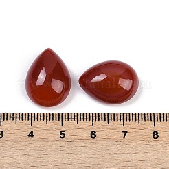 天然カーネリアン（染色・加熱）カボション  ティアドロップ  20~20.5x15~15.5x8.5~9mm&nbsp;G-H094-01B-01