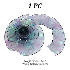 10ヤードのポリエステルリボン  ヘアリボンクリップアクセサリー作り用  ギフト包装  グリーン  4-3/4インチ（120mm）&nbsp;OCOR-GA0002-53